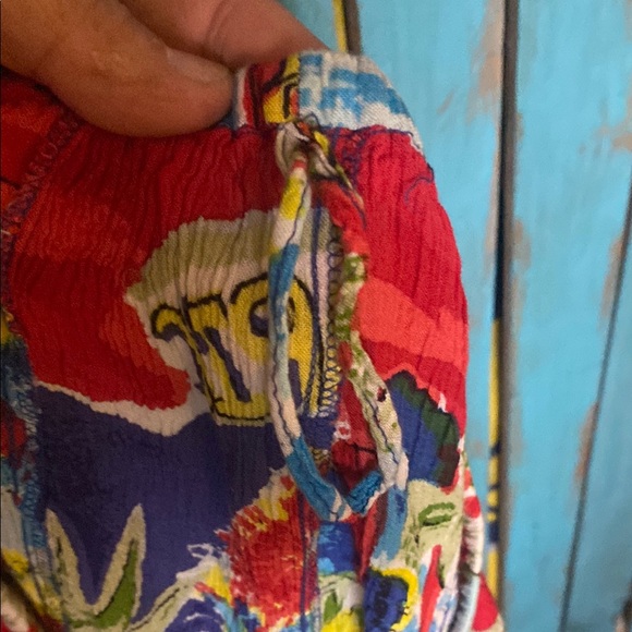 Forbidden seersucker Skirt size medium French themes 21” long elastic waist - Picture 6 of 6